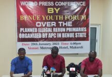 Guber primaries: Youths caution REC and Benue APC to desist from further illegalities