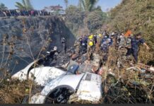 68 feared dead as a passenger plane crashes in Nepal.