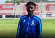 20-yr-old Nigerian footballer slumps and dies during match in Spain.