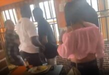 Valentine’s Day: Lady exchanges punch with her boyfriend’s side chic at a Lagos restaurant.