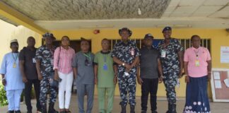 CP Mamman U. Sanda fdc visits INEC office as he solicit cooperation in Gubernatorial Election, Delta State.