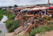 Residents, Traders Of Ilo-Boundary Ajegunle community in Lagos, Ilo-Awela community in Ogun State Tollgate Lament Deplorable State Of Canal By Flood, Appeals To Lagos and Ogun State Govt.