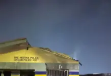 Breaking: Youths in Lagos Set Police Post Ablaze