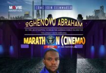Nigerian Film maker Ogheneovu Abraham declares intention to break world record for the longest movie watching marathon (Cinema) by an individual.