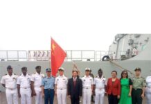 China visits Nigeria with three warships to strengthen bilateral relations.