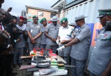 NCS Intercept Arms, Ammunition In Lagos, Arrest Suspects.