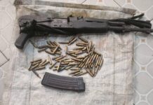 Delta Police Command Recovers One AR Rifle , Seventy-Five Rounds of 7.62MM AK-47 Ammunition