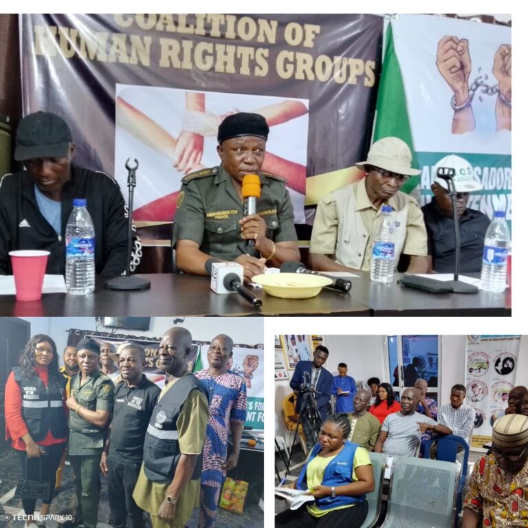 Human Rights Group Convene To Discuss The Revival Of Stiff-Necked Advocacy, Economy Downturn And Solutions