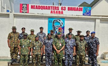 Inter-Agency Collaboration: CP Abaniwonda pays courtesy call on Brigade commander 63, DSS Director in Delta State