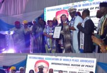 IAWPA Confer Chief Solomon Aguene, Dr Chidi Anyaegbu Chairman Of Chisco With International Lord Mayor Of Peace Awards