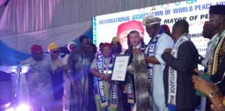 IAWPA Confer Chief Solomon Aguene, Dr Chidi Anyaegbu Chairman Of Chisco With International Lord Mayor Of Peace Awards