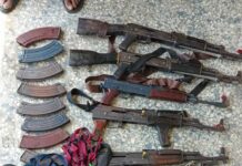 Delta Police burst criminal hideout; Recover three(3) AK-49 rifles, two AK-47 rifles and 207 rounds of 7.62mm ammunition