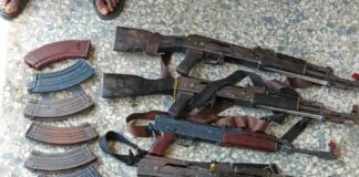 Delta Police burst criminal hideout; Recover three(3) AK-49 rifles, two AK-47 rifles and 207 rounds of 7.62mm ammunition