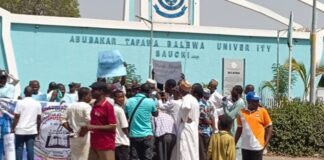 ATBU ASUU protest non-conclusion of 2009 renegotiations (Photos)