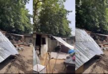 Lagos commences demolition of illegal shanties inside Ikoyi Towers (Video)