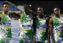 Nigeria’s 4x400m relay team qualify for 2024 Olympics