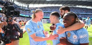 Man City seal historic fourth straight Premier League title