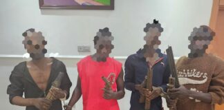 Delta police arrests suspected self- kidnapper, armed robbers; recover guns