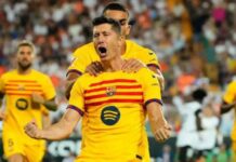 Lewandowski scores as Barca begin La Liga season with win over Valencia