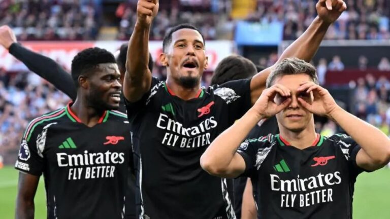 Trossard, Partey fire Arsenal to victory against Villa