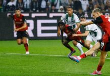 Leverkusen begin title defence with 11th-minute stoppage-time winner