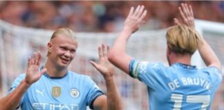 Haaland on target as Man City open title defence with win at Chelsea