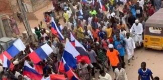 Police arrests foreigner, 76 Nigerians with Russian flag during #EndBadGovernance protest in Kano