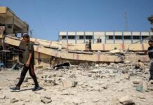 12 killed in Israel attack on Gaza school building