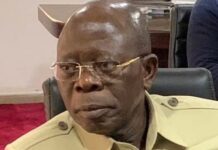 Netizens blast Oshiomhole for calling Edo governor’s wife barren