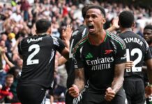 Gabriel scores winner as Arsenal beat rivals Tottenham