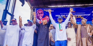 Shettima leads Akpabio, Ganduje, others to APC final rally in Edo