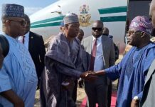 Tinubu arrives in Borno, to visit flood victims