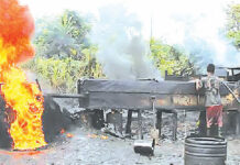 134 illegal refineries destroyed, 63 pipeline connections uncovered in one week —NNPCL