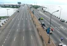 Police nabs man allegedly vandalizing aluminum railings on Third Mainland Bridge