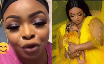 Dayo Amusa Fires Back at Critics Questioning Her Baby’s Paternity: ‘Is Your Husband Missing’
