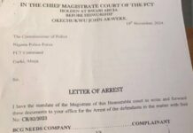 Court Orders Arrest of Businessman, Bright Echefu for Allegedly Defrauding BCGNEEDS Company of $651,280.00 USD