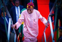 Tinubu Lands in Lagos for Christmas, New Year Following Budget Presentation