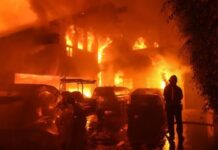 Fire razes one-storey building in Ibadan