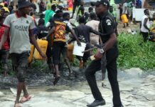 Police Refute Claims of Personnel Scooping Fuel from Tanker Accident