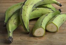 Health benefits of unripe plantain