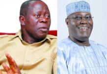 You Can’t Criticize Okowa – Oshiomhole Slams Atiku for Repeated Defections