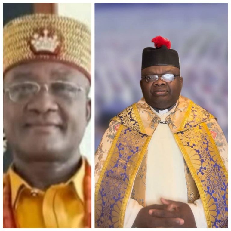 L-R Chief Obioma Nnazor and Founder of Igbo Ruo Ulo, Fr. Joe Vicar