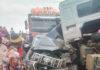 Many escape death as truck rams into vehicles in Lagos