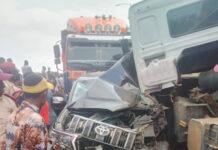 Many escape death as truck rams into vehicles in Lagos