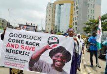 ‘Goodluck come back and save Nigeria’ march breaks out in Abuja