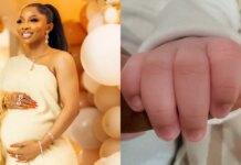 ‘My miracle is here’ – Media personality Toke Makinwa welcomes baby girl
