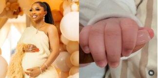 ‘My miracle is here’ – Media personality Toke Makinwa welcomes baby girl