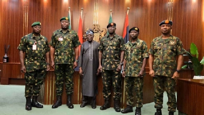 ‘Nigeria Is in a Hurry to Celebrate Victory’ – Tinubu Honors Newly Appointed Service Chiefs