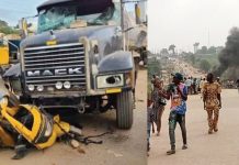 Lagos Accident: Tricycle Driver Dies as Trucks Collide, Sparks Protests