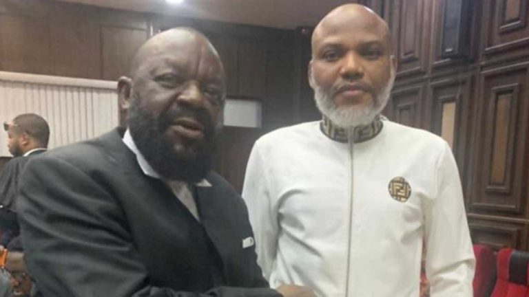 FG Transfers Nnamdi Kanu’s Lawyer and Brother to Kuje Court Following Abuja Protest